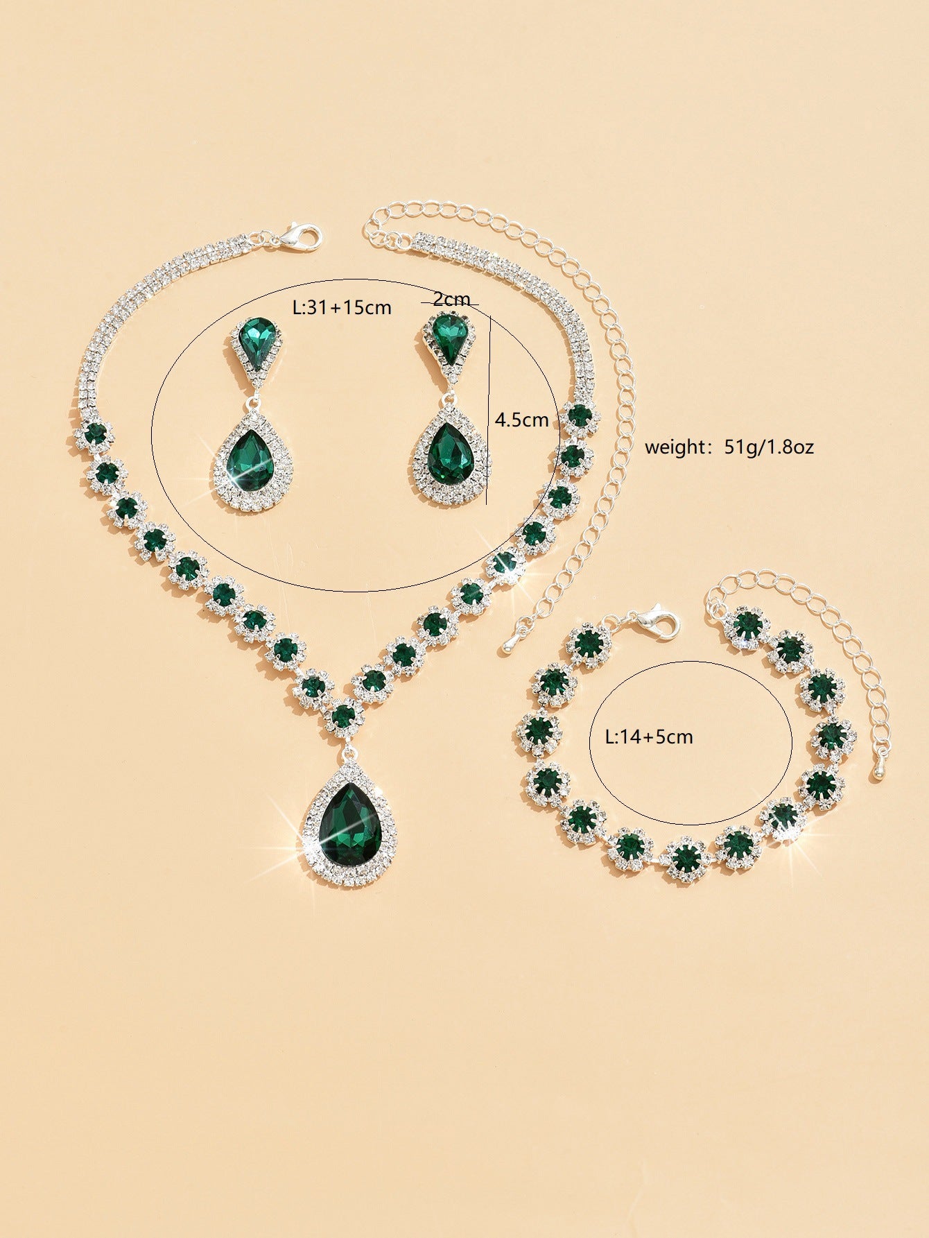 Fashion Crystal Jewelry Set